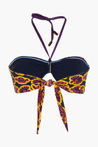 Feery Printed Bandeau Bikini Top