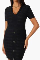 Marciano Boucle Mini Sweater Dress