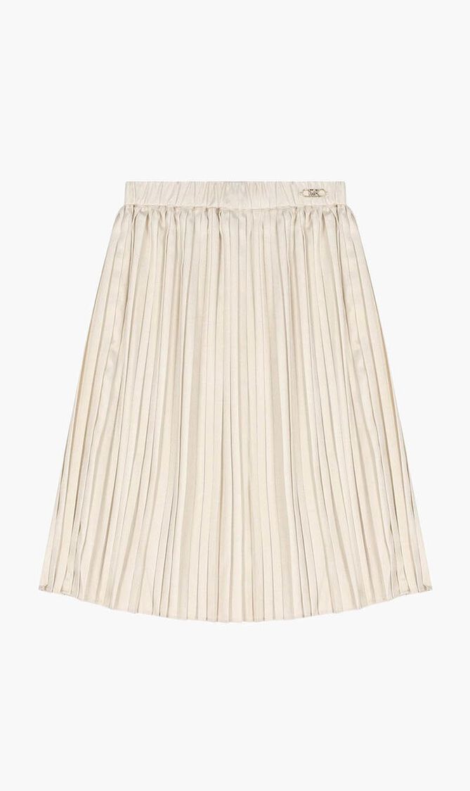Logo Pleated Skirt