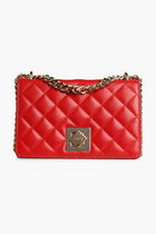 Leather Quilted Crossbody Bag