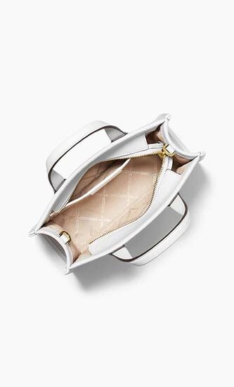 Gigi Small Embossed Leather Messenger Bag