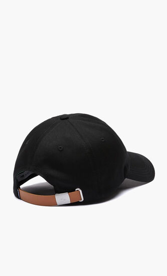 Contrast Strap And Crocodile Cotton Cap