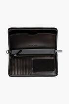 Large Striped Logo Jacquard Smartphone Wristlet