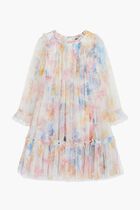 MARIANNES FLORAL LONG SLEEVE KIDS DRESS