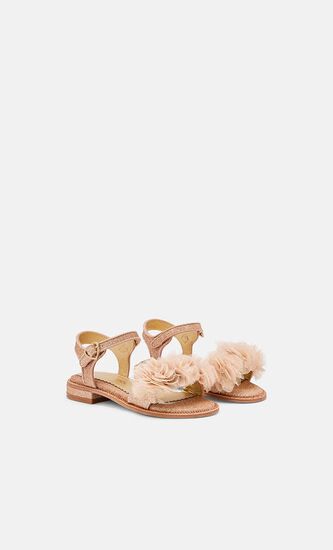 CARMEN CORSAGE SANDAL ROSE GOLD
