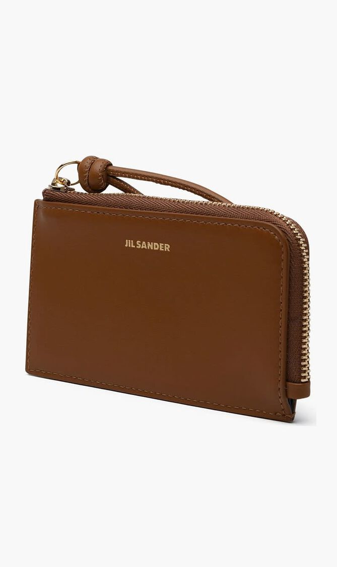 Brown Leather Slip Card Holder