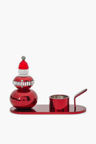 CL HOLIDAY CHEERS CANDLE HOLDER SANTA CLAUS
