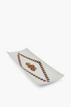 FST RECTANGULAR TRAY GIRO DI CONCHIGLIE GOLD/BLACK/WHITE