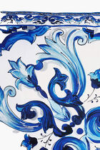 Blu Mediterraneo Fiore Piccolo Silk Twill Pillow