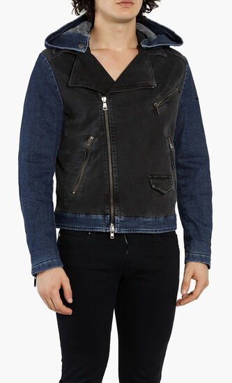 Colorblock Denim Jacket