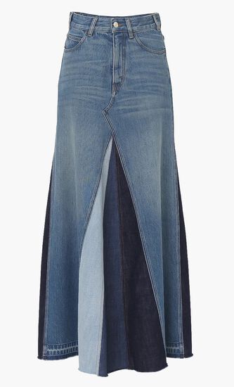 Flared Denim Skirt