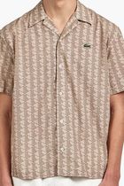 Short Sleeved Monogram Print Shirt