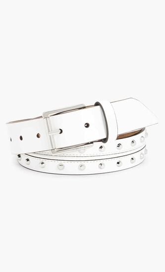 NON-REVERSIBLE 32MM ASTOR STUD LEATHER BELT