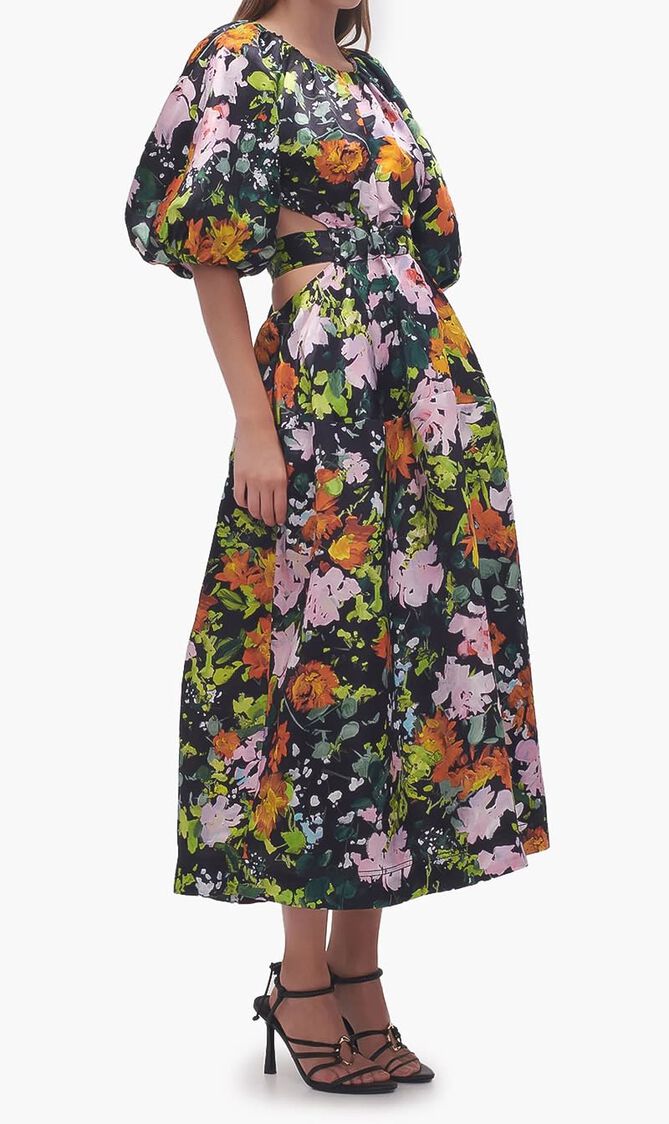 MIMOSA CUT OUT MIDI DRESS