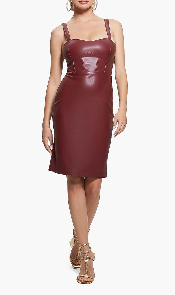 Reid Faux Leather Dress