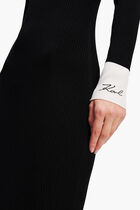 Long Sleeve Polo Knit Dress