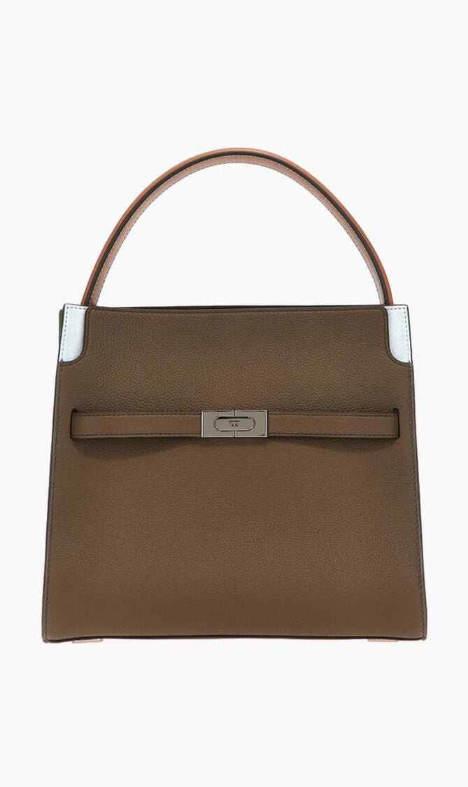 Lee Radziwill Pebbled Small Double Bag