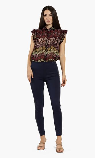 Contrasting Side Stripe Leggings