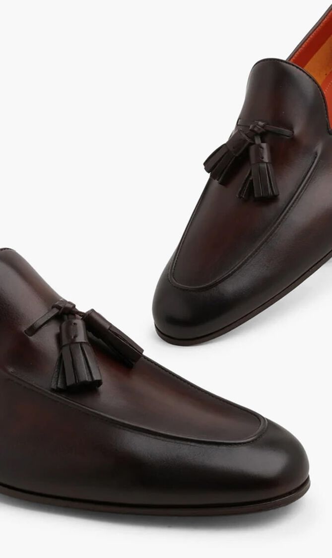Leather Tassel Loafers