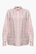 FORMAL SHIRT VERSACE TREASURE FOULARD ON SILK TWILL
