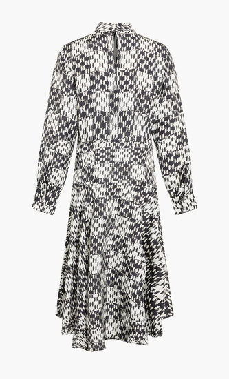 CHECK SILK DRESS