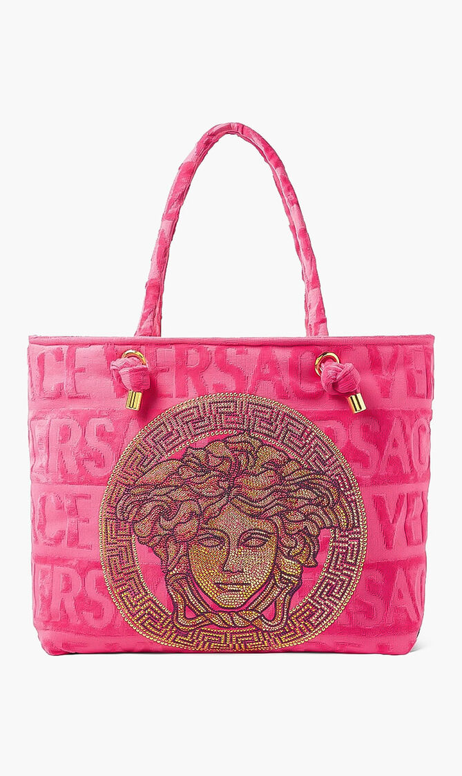 VSC CRYSTAL MEDUSA TOWEL TOTE BAG PINK