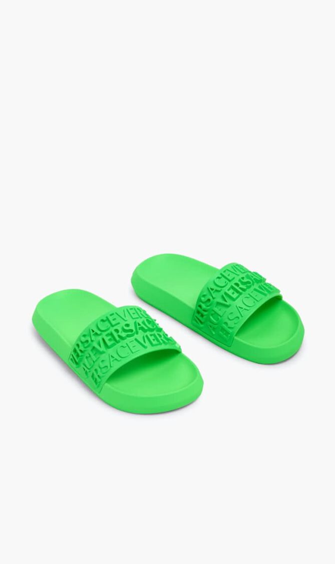 POOL SLIDES EMBOSS VERSACE RUBBER