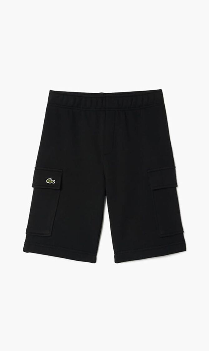 Brushed Cotton Fleece Cargo Shorts