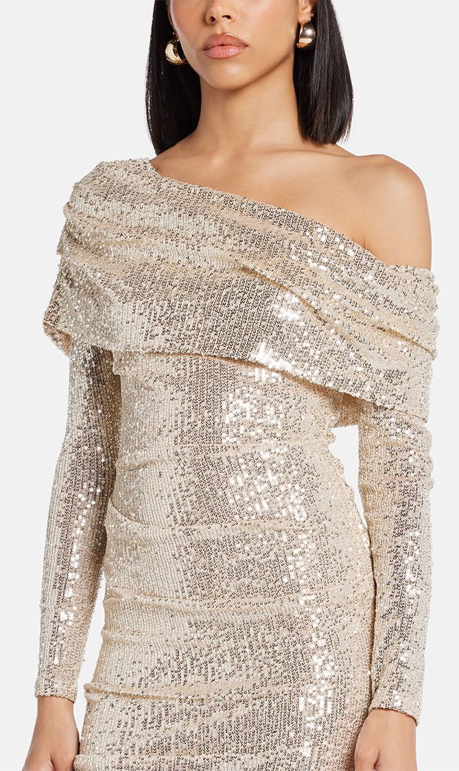 NOVA ONE SHOULDER ANKLE GOWN
