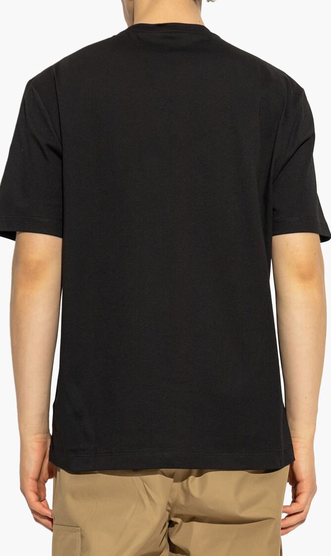 T SHIRT COMPACT COTTON JERSEY FABRIC MEDUSA ROCK PRINT