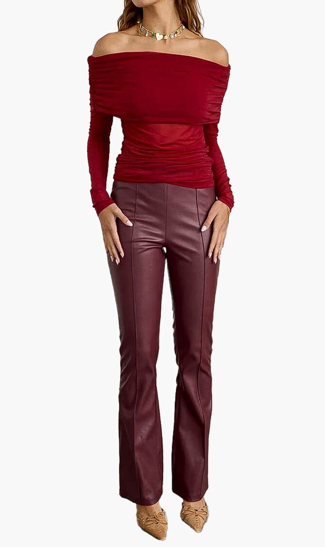 Vegan Leather Trousers