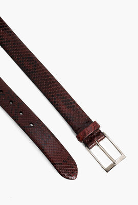 Python Leather Belt