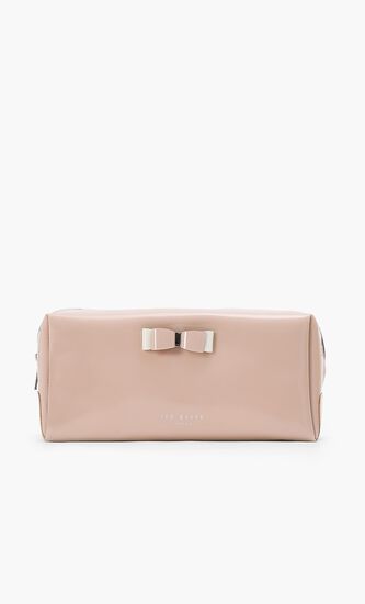Bow Applique Cosmetic Bag