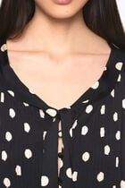POLKA DOTS-PRINT MAXI DRESS