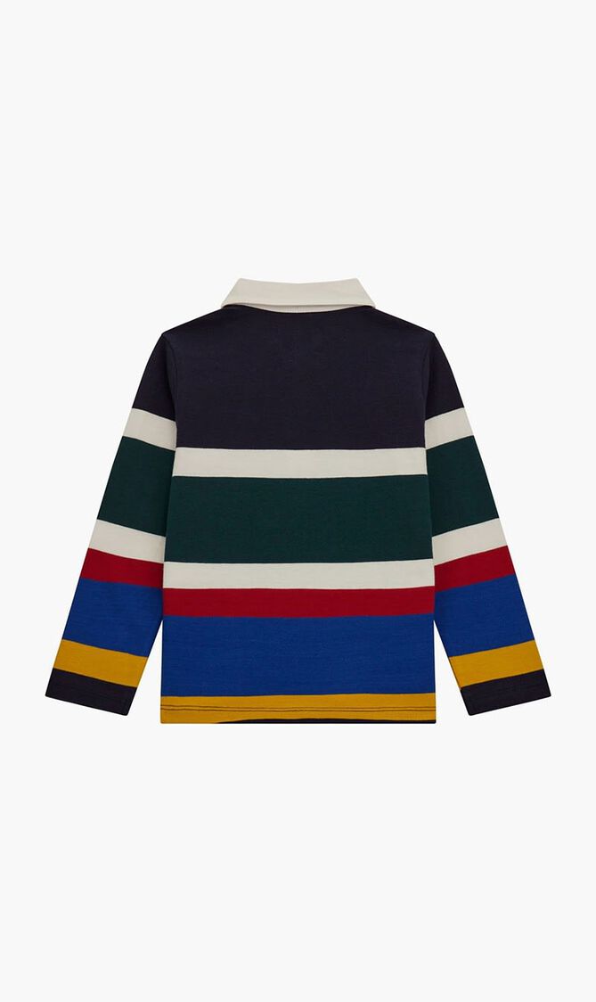 Stripe Rugby Polo Shirt