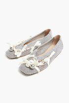 Bell Charm Crochet Ballerinas