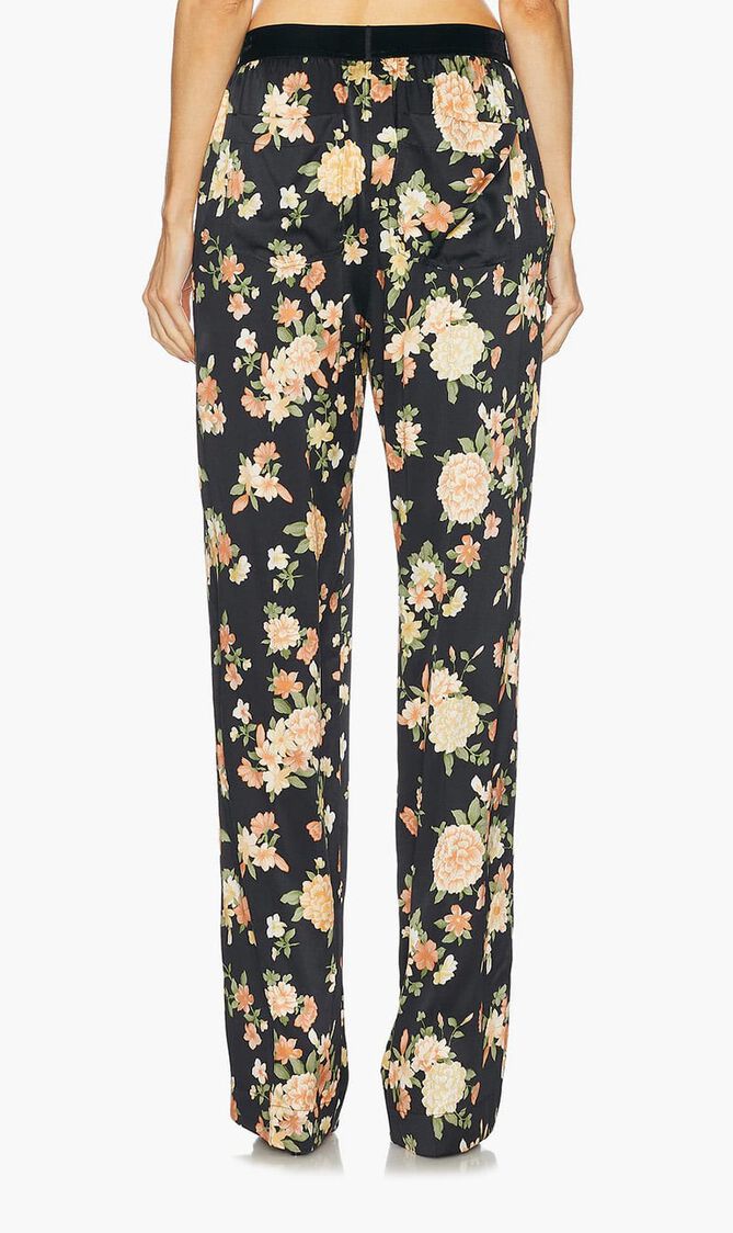 Pyjama Pants with Floral Print