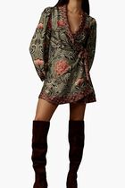 Arabesque Long Sleeve Mini Dress