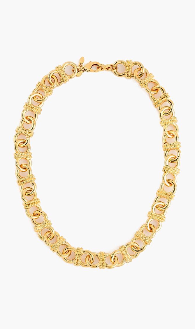 KJY 18" GOLD KNOTTED CHAIN NECKLACE W LOBSTER CLAW CLASP