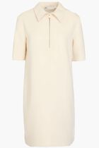 Crepe Mini Polo Dress