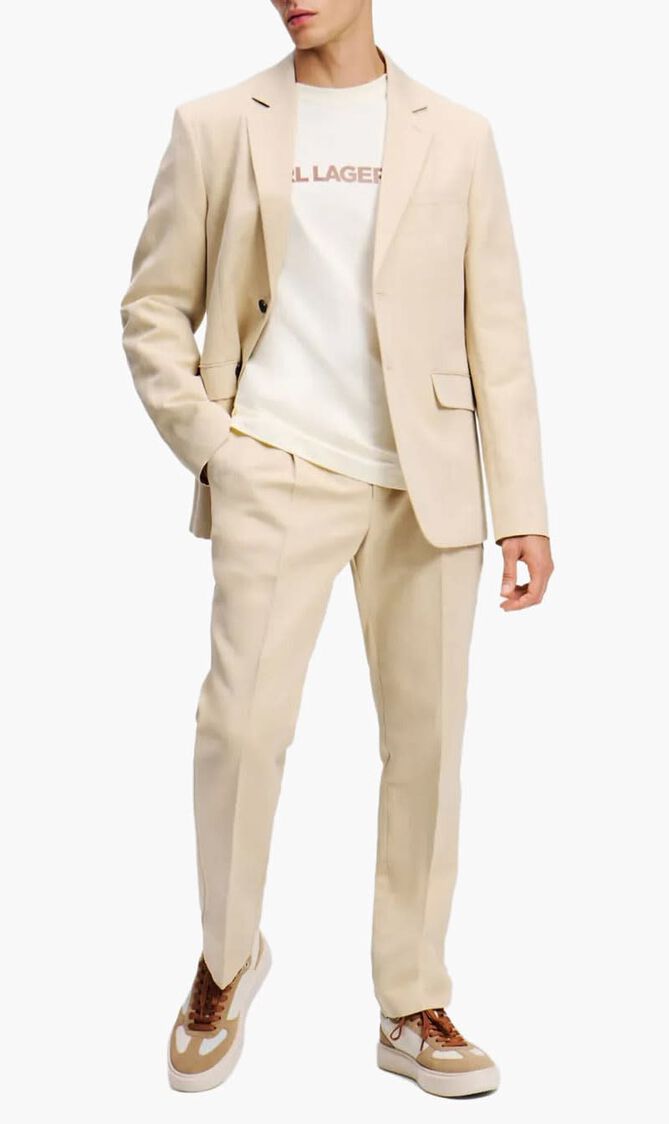LINEN SUIT PANTS
