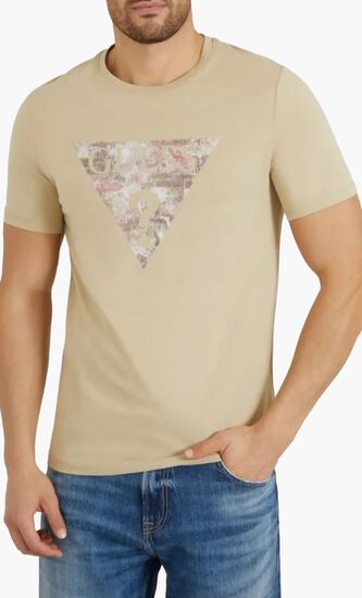 Ss Cn Triangle Gel Print Tee