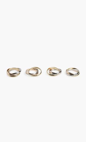 Three Ring napkin ring, Set of four
