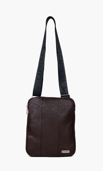 Zipper Leather Crossbody Bag