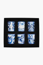 DGA MEDITERRANEAN BLUE 6 PIECES GLASS SET