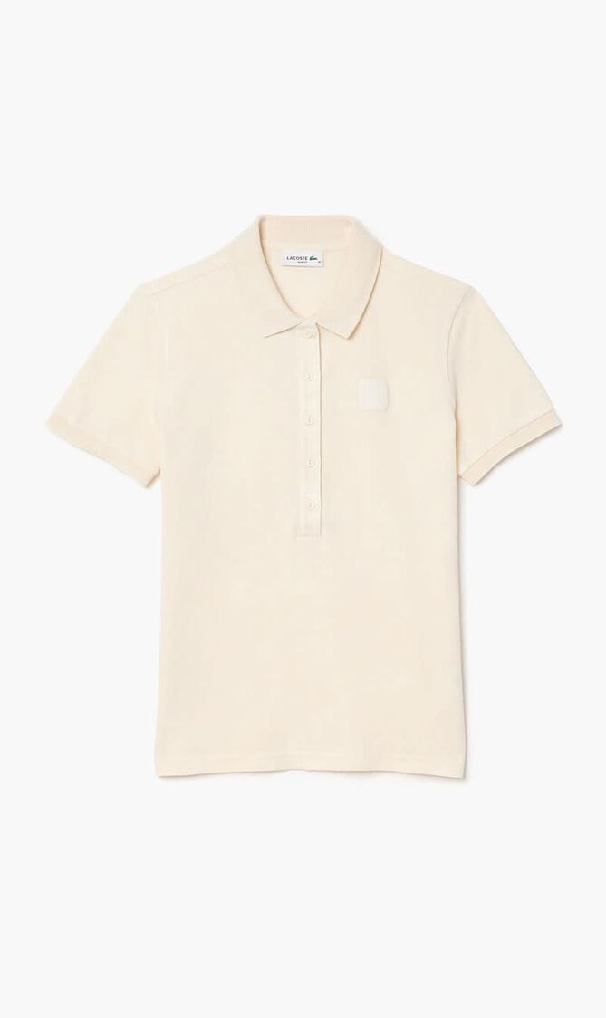 Wash Effect Pique Polo Shirt