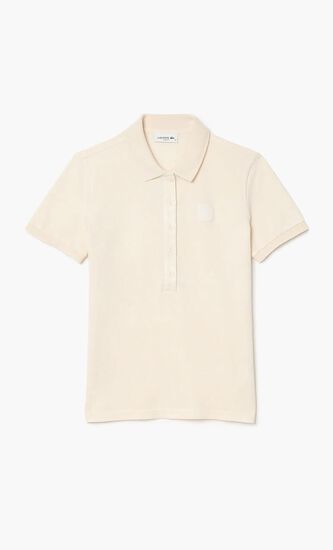 Wash Effect Pique Polo Shirt