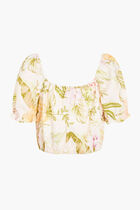 SS MAYARA PUFF SLV LINEN TOP
