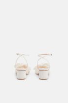 DAHLIA 50MM PLEATED KNOT SANDAL WITH ANKLE STRAP