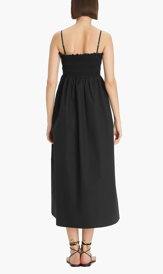 Smocked Cotton Mini Dress